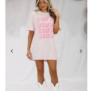 Hazel + Olive Rowdy Howdy Pink Tee / Dress